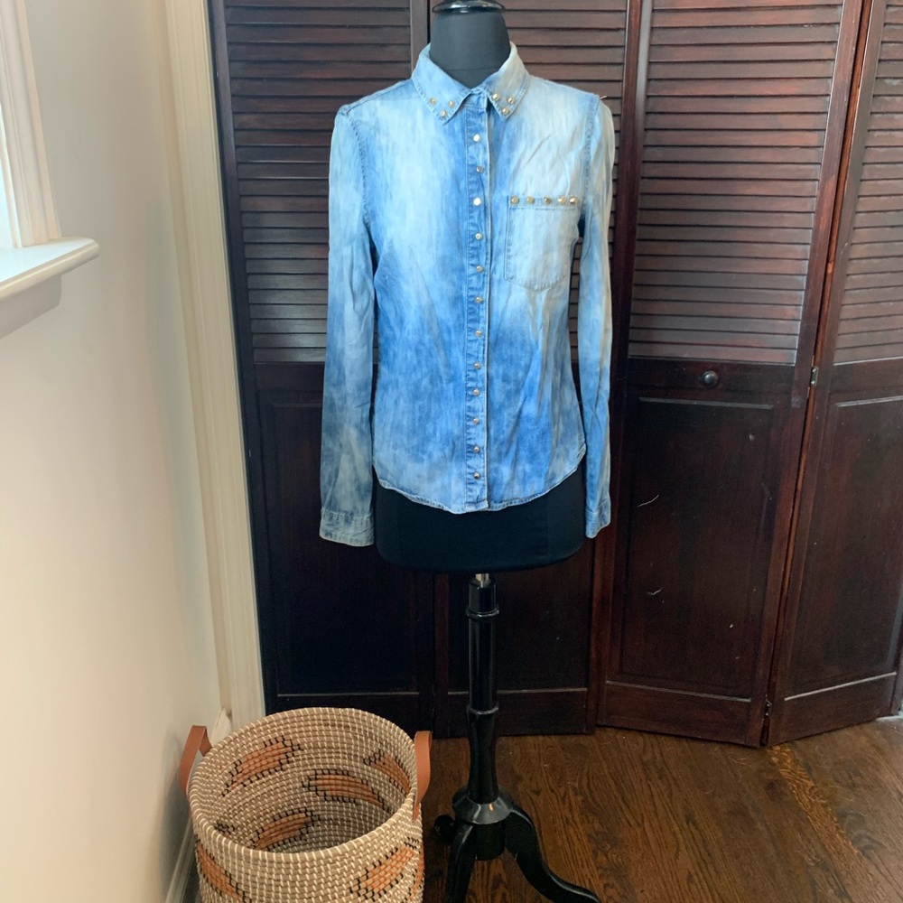 Denim studded shirt - Size small